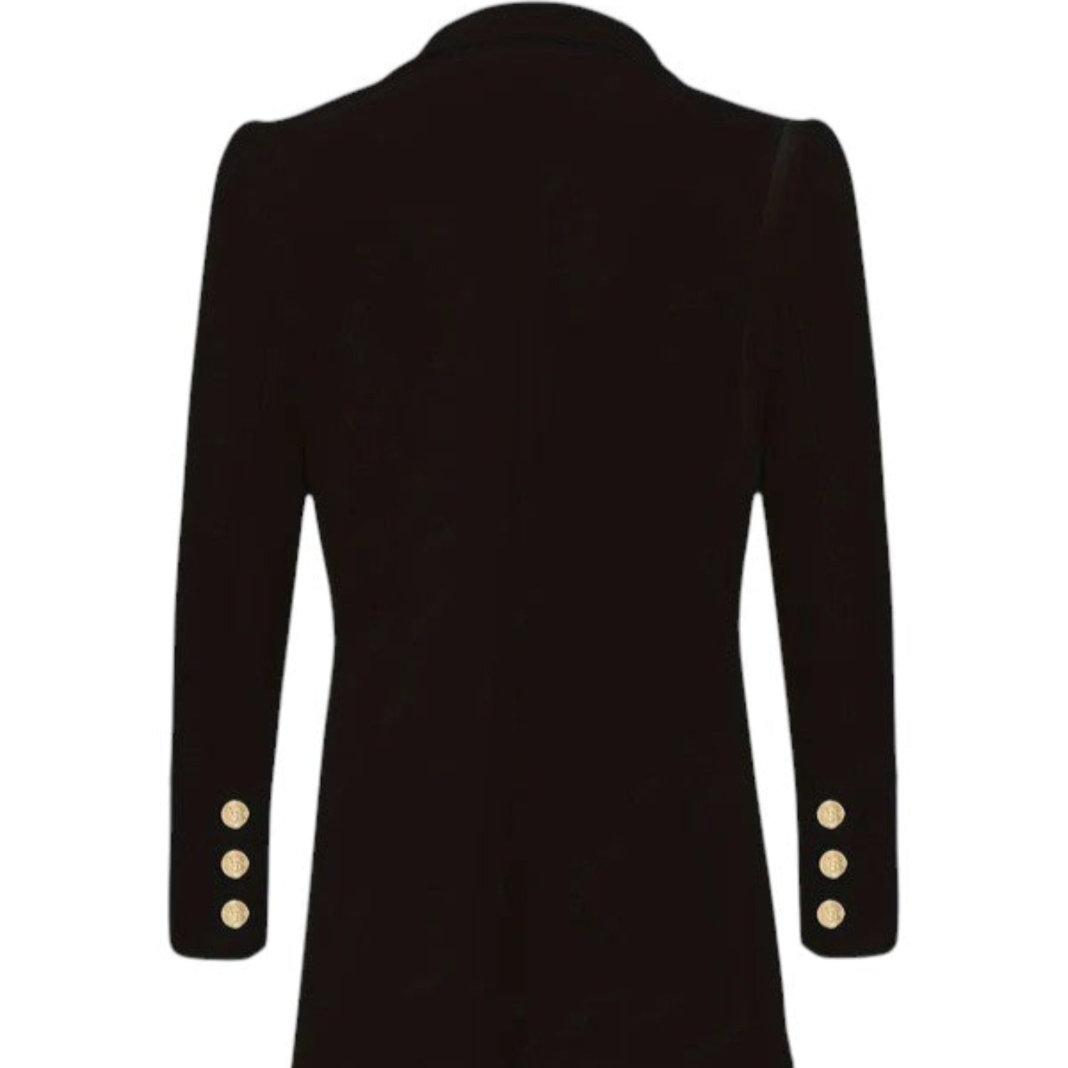 Blazer Women Double - Breasted Tailored Gold Button Formal Jacket - Hudson Harper - 2 - Piece Sets