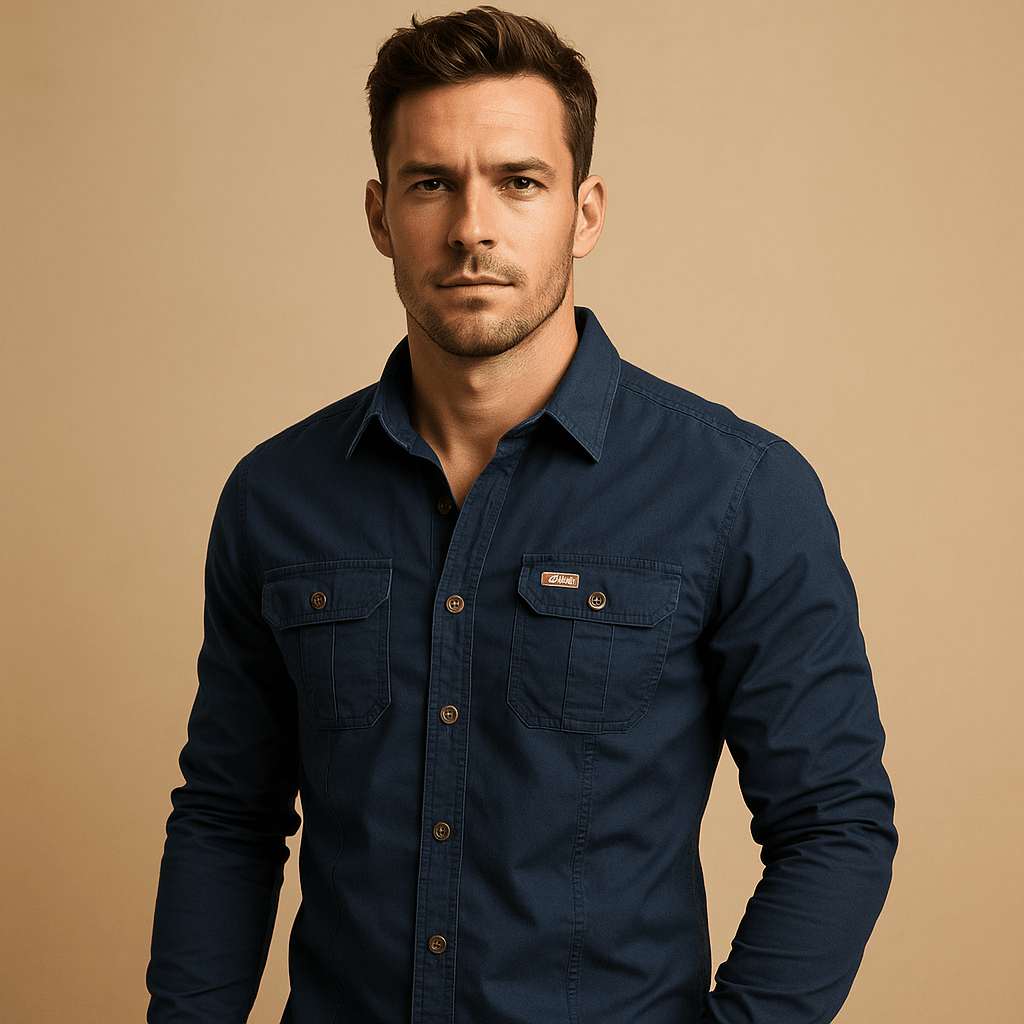 Cargo Shirt Men Relaxed Fit Outdoor Style for Everyday Comfort - Hudson Harper - Men Shirt