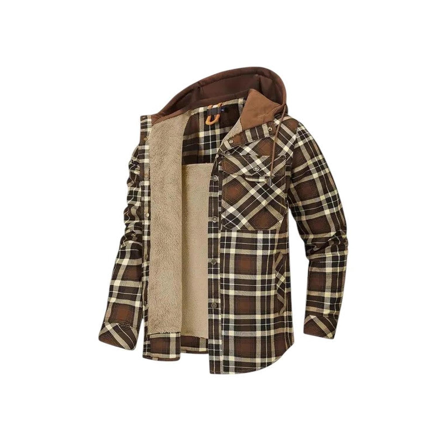 Checked Jacket Men Hooded - Hudson Harper - Hoodies