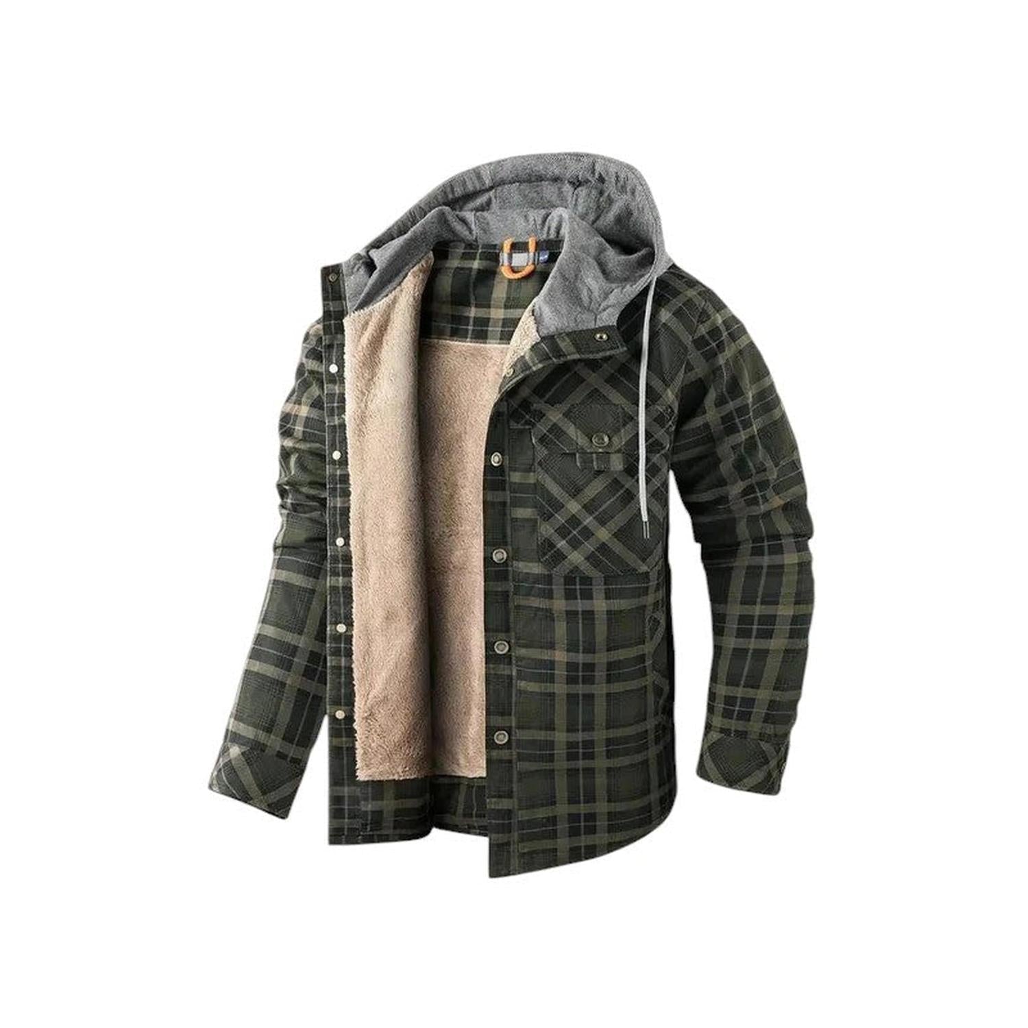 Checked Jacket Men Hooded - Hudson Harper - Hoodies