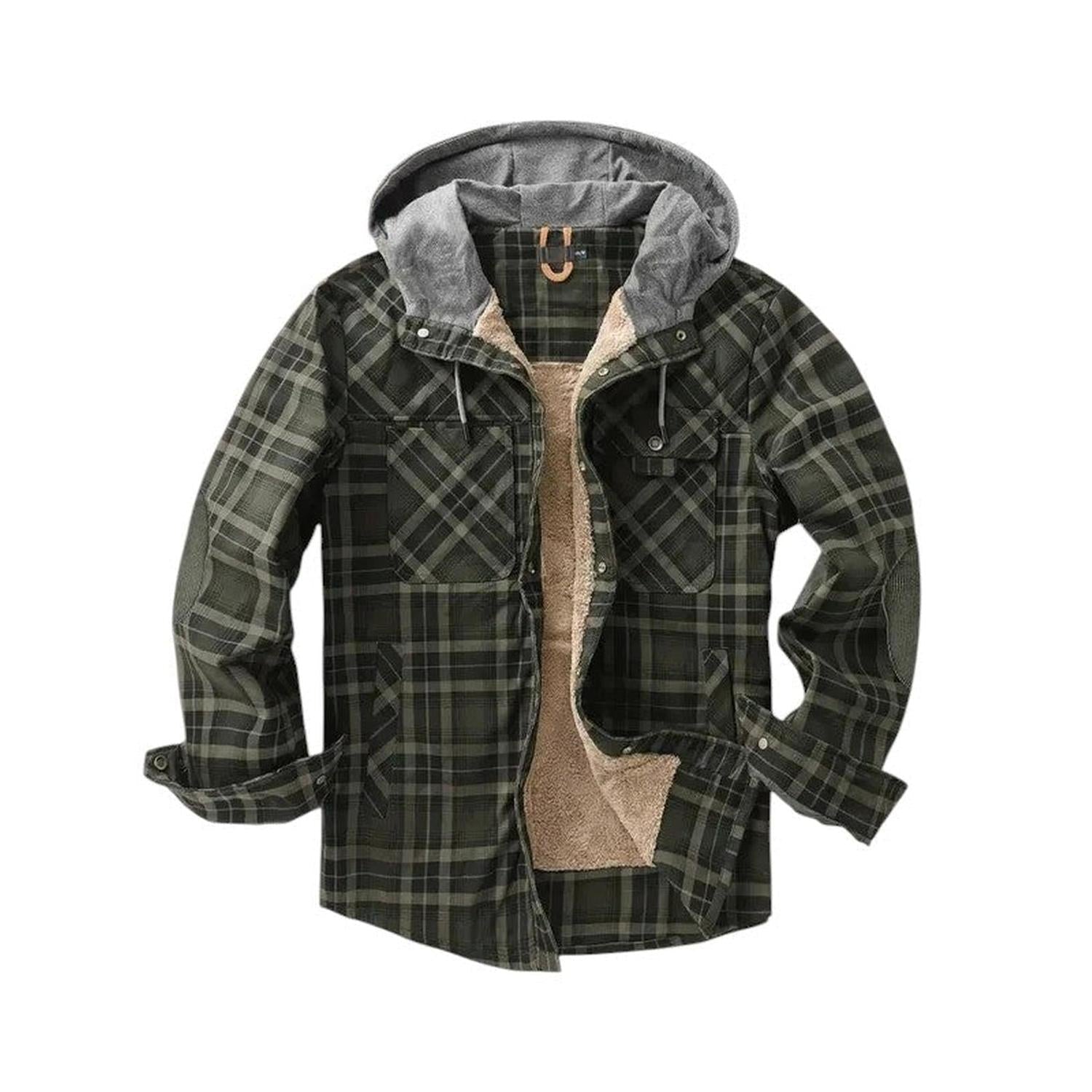 Checked Jacket Men Hooded - Hudson Harper - Hoodies