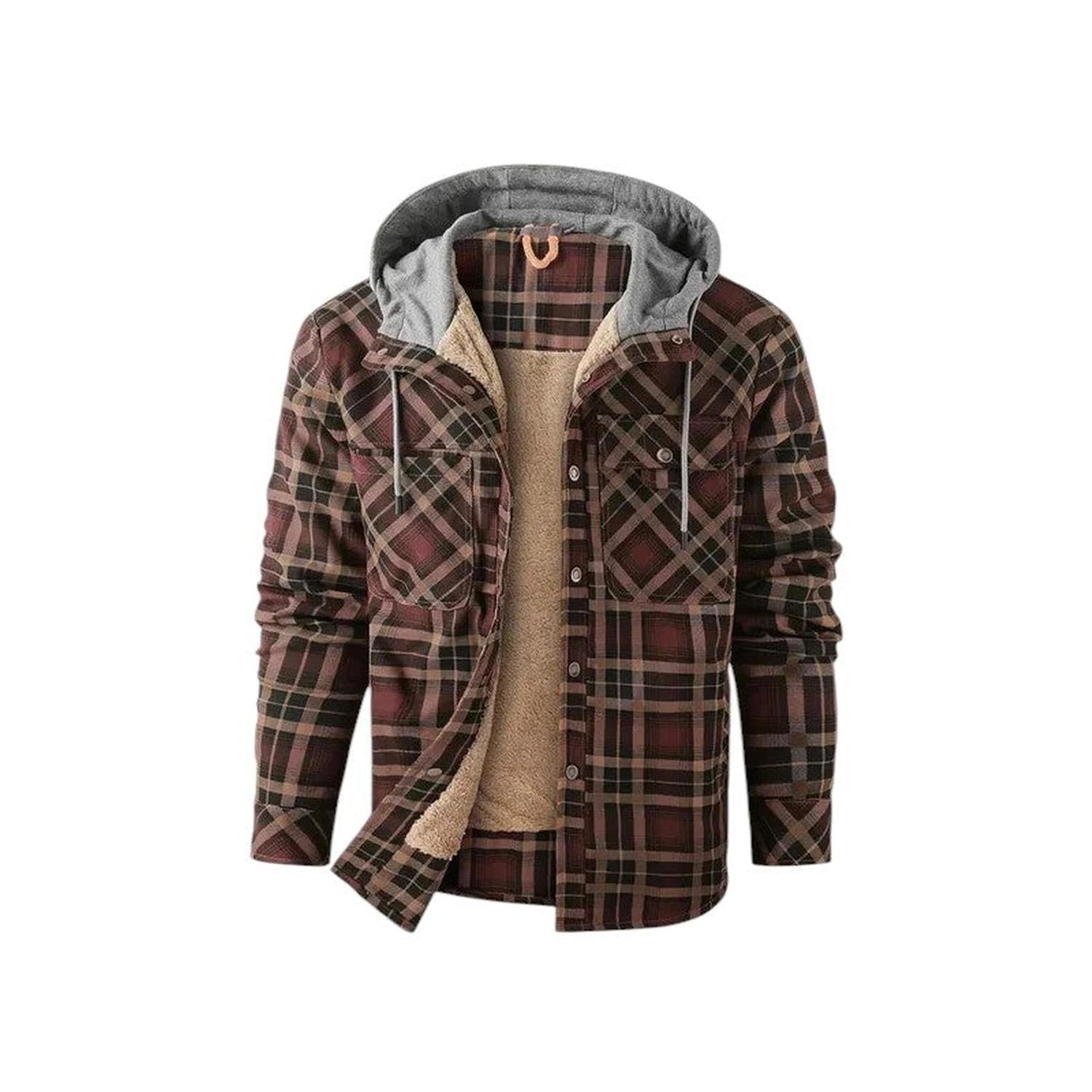 Checked Jacket Men Hooded - Hudson Harper - Hoodies