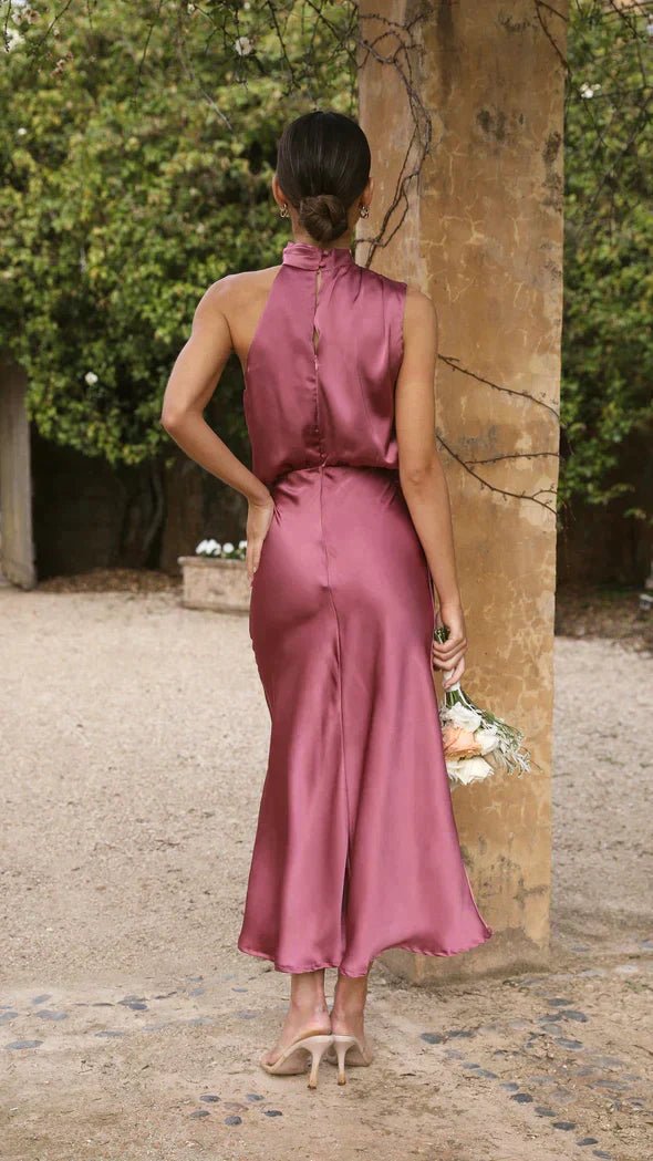 Formal Evening Dress Women Elegant Midi Fit Chic Style - Hudson Harper - Dresses