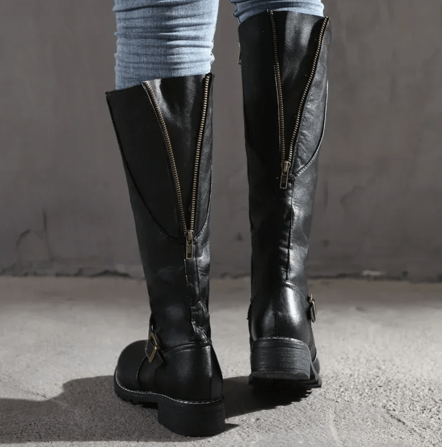 Knee - High Boots Women High Shaft Zipper Closure - Hudson Harper - Women Boots