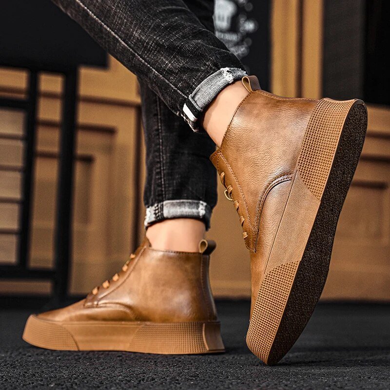 Lace - Up Boots Men Robust Durable Design with Timeless Appeal - Hudson Harper - Boots