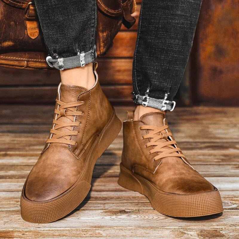 Lace - Up Boots Men Robust Durable Design with Timeless Appeal - Hudson Harper - Boots