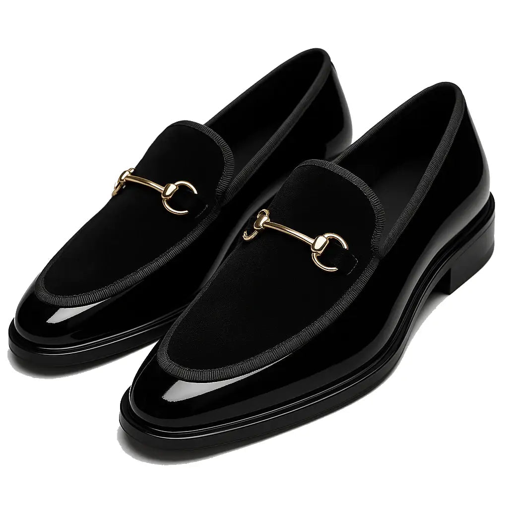 Loafers Men Leather Classic Slip - On Dress Shoes - Hudson Harper - Men's Shoes