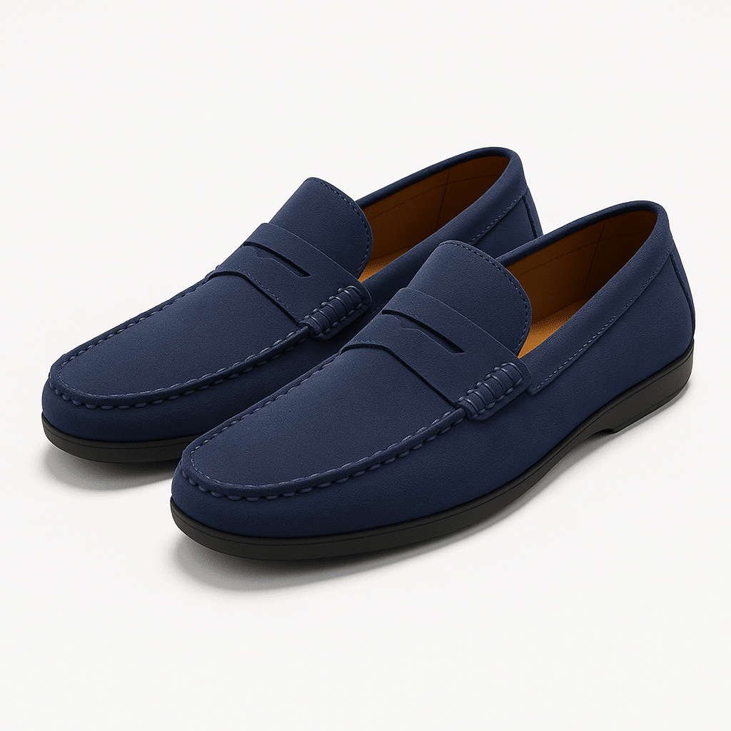 Loafers Men Suede Slip On Comfortable Casual Shoes - Hudson Harper - Men's Shoes