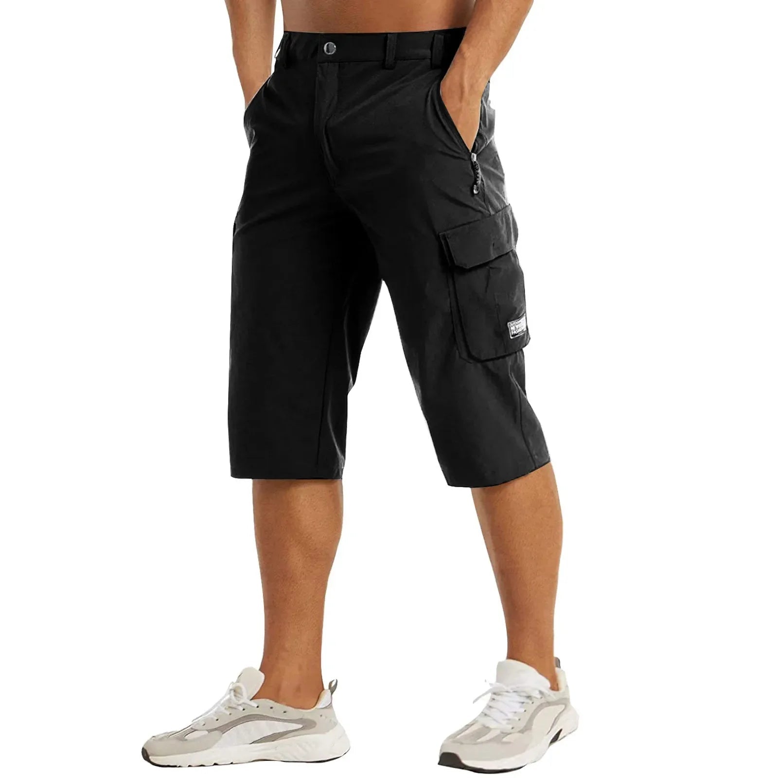 Men's Cargo Shorts — Regular Fit Quick - Dry Multi - Pocket Zip Design - Hudson Harper - Men Shorts
