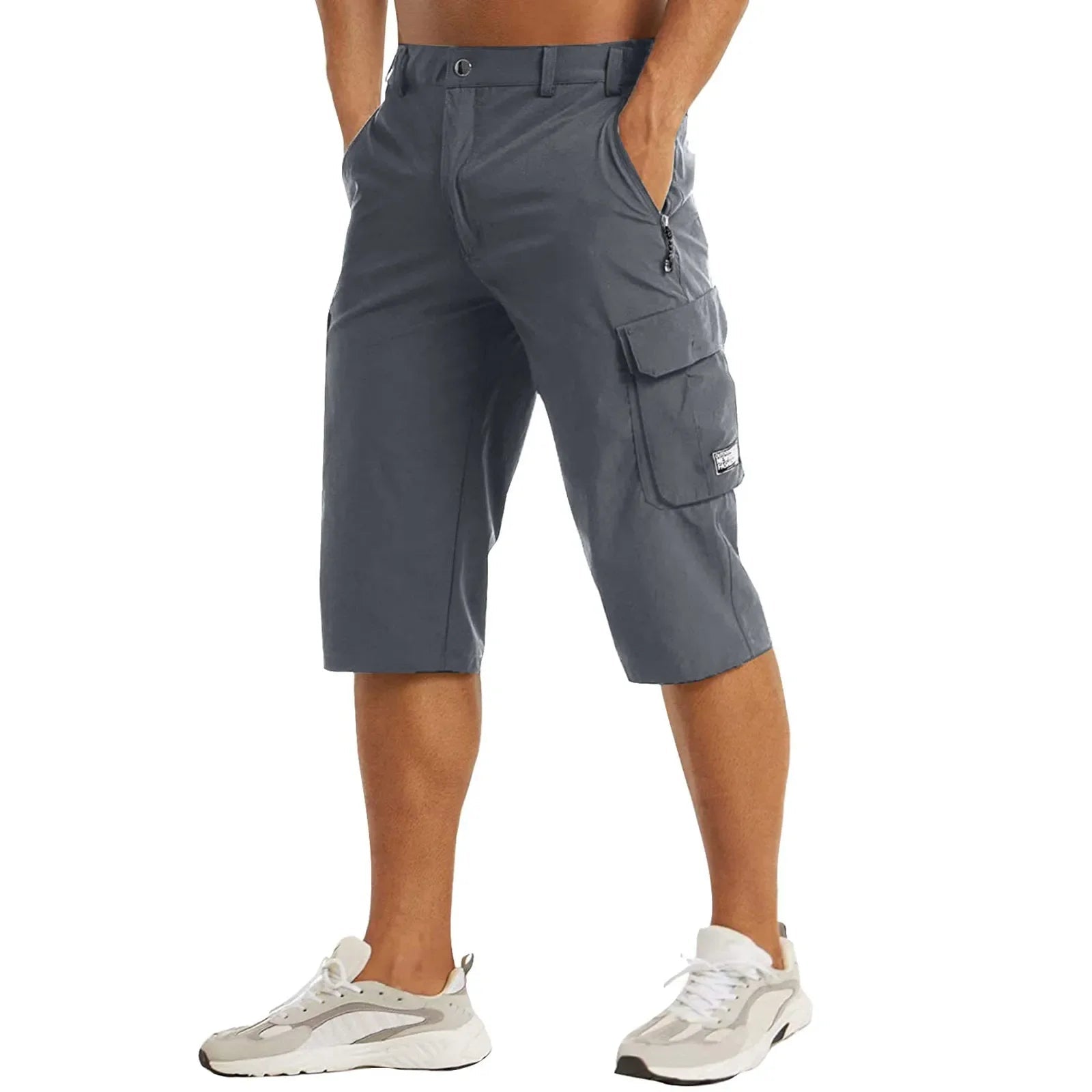 Men's Cargo Shorts — Regular Fit Quick - Dry Multi - Pocket Zip Design - Hudson Harper - Men Shorts