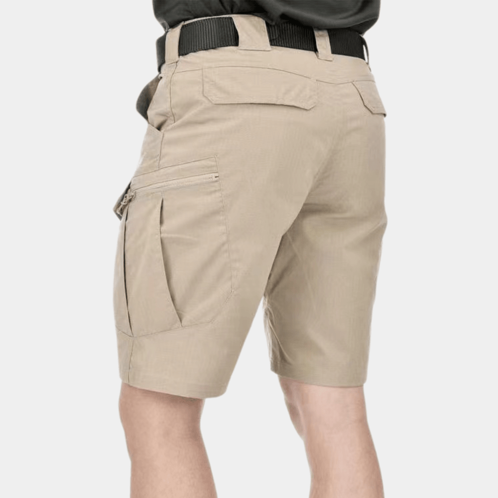 Men's Cargo Shorts — Zipper Pockets Adjustable Belt Tactical Design - Hudson Harper - Men Short