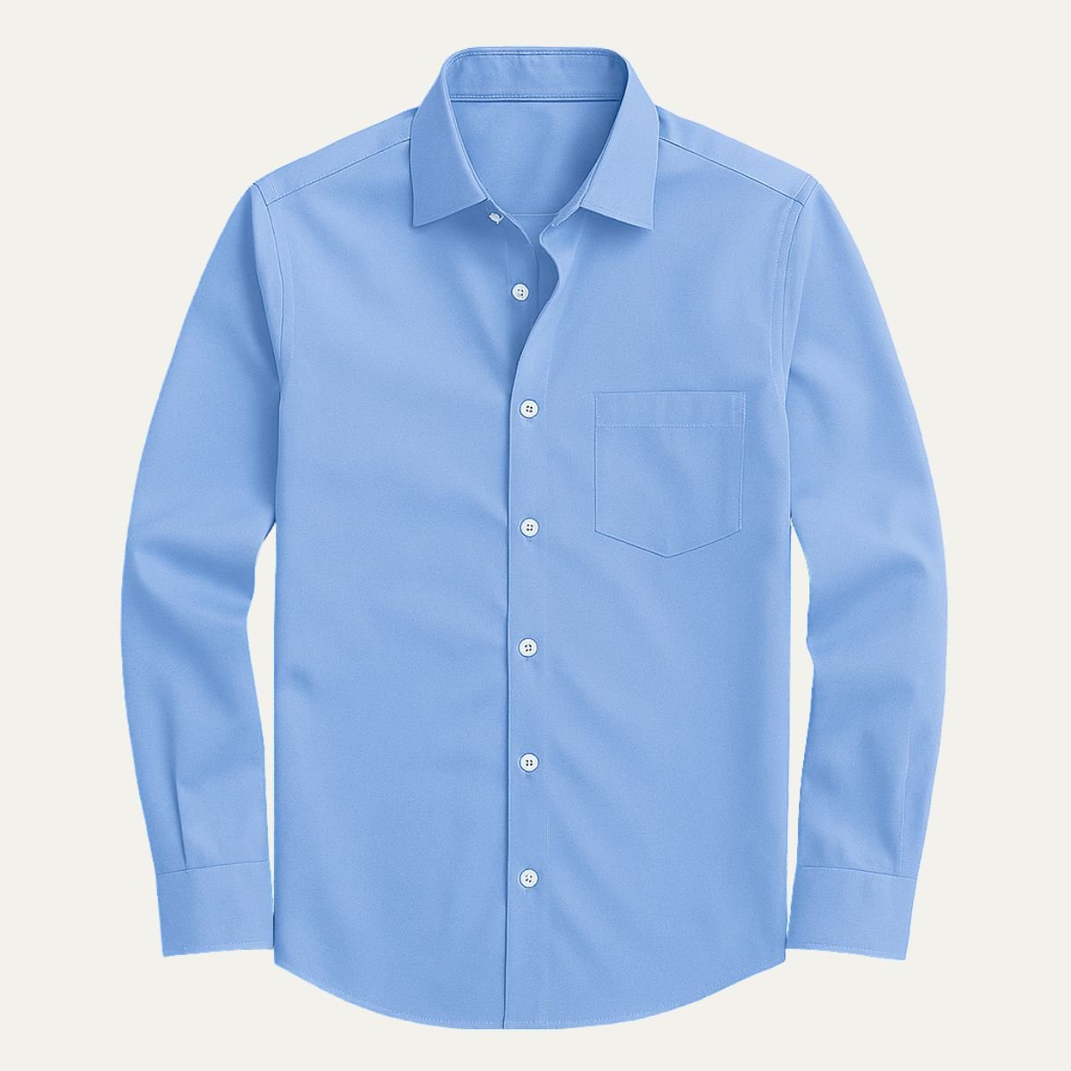 Men's Formal Shirt — Slim Fit Button Cuffs Structured Collar - Hudson Harper - Men Shirt
