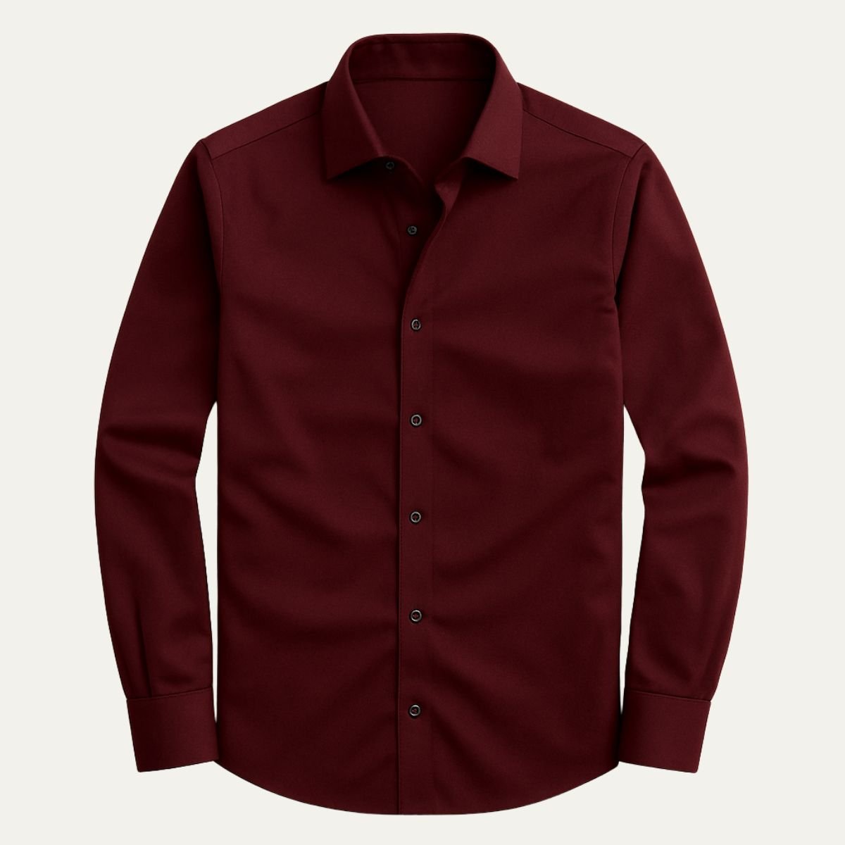 Men's Formal Shirt — Slim Fit Button Cuffs Structured Collar - Hudson Harper - Men Shirt