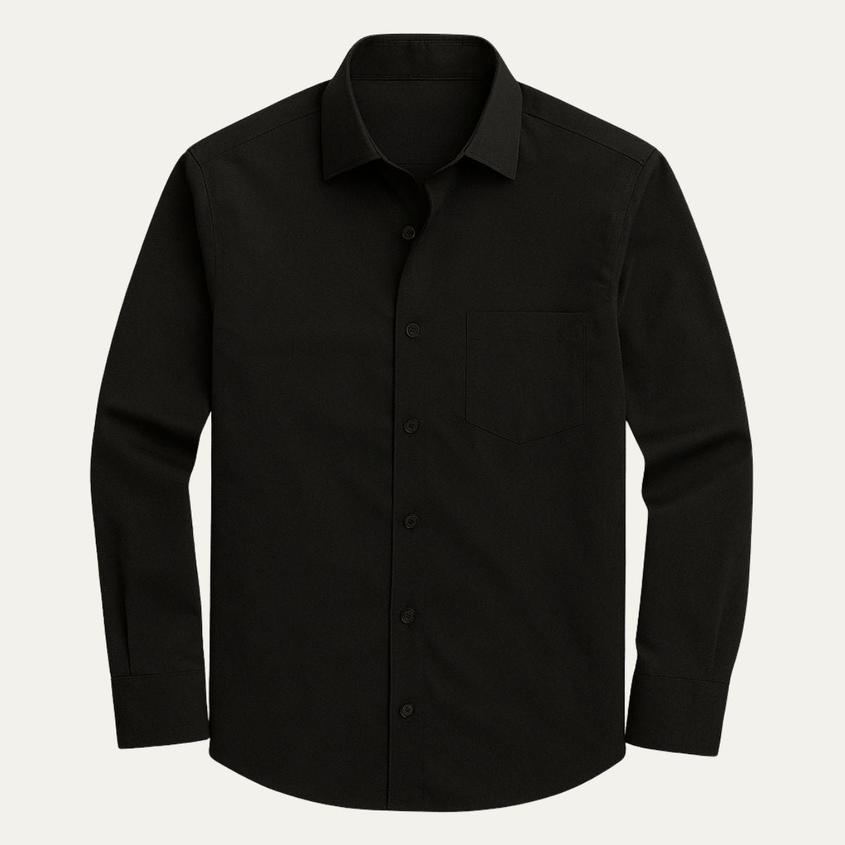 Men's Formal Shirt — Slim Fit Button Cuffs Structured Collar - Hudson Harper - Men Shirt