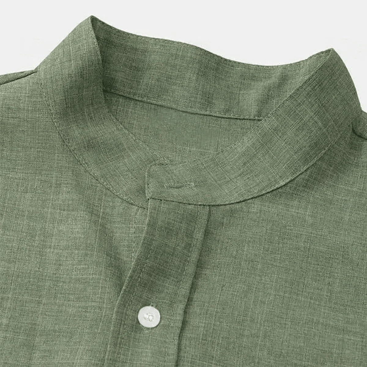 Men's Linen Shirt - Oversize Fit Short Sleeve Straight Cut - Hudson Harper - Men Shirt