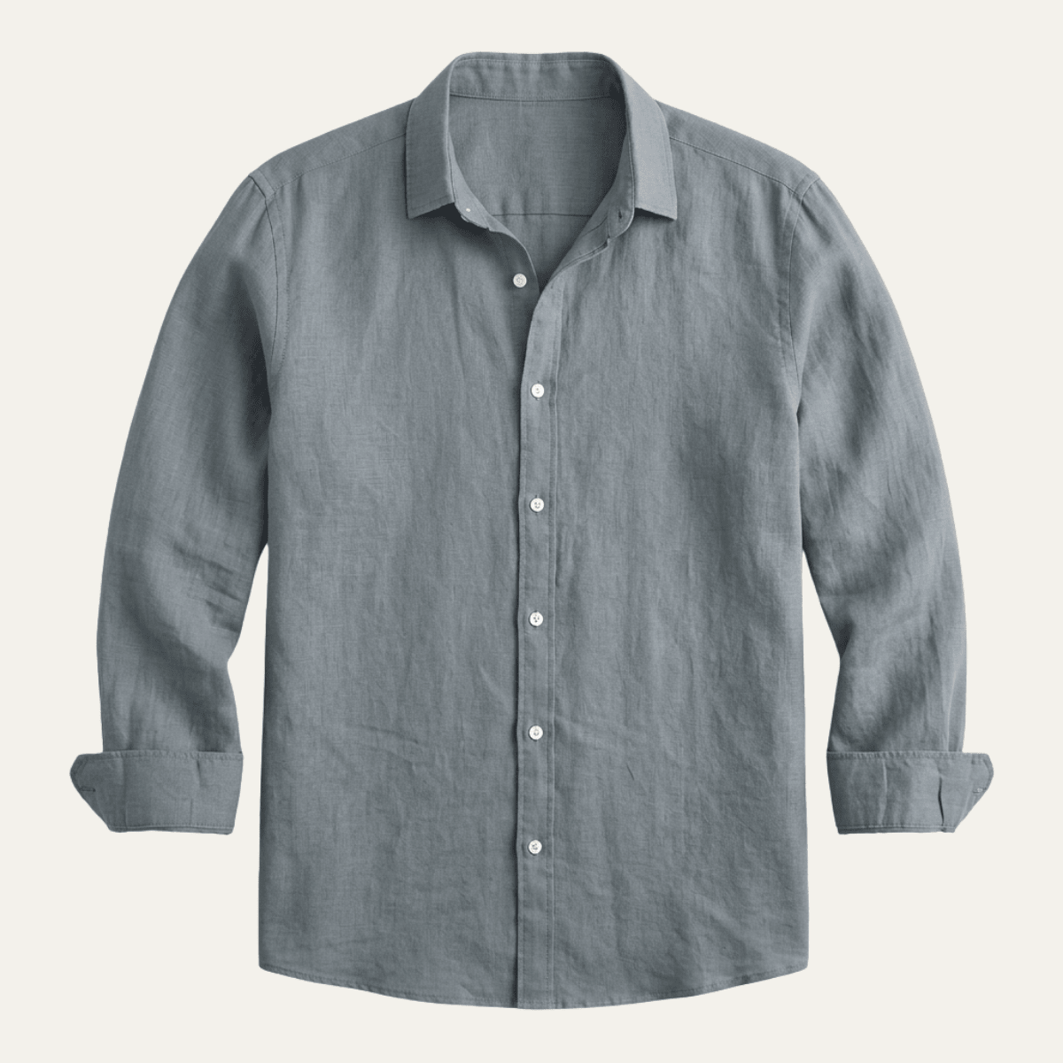 Men's Linen Shirt - Tailored Fit Full Button Placket - Hudson Harper - Men Shirt