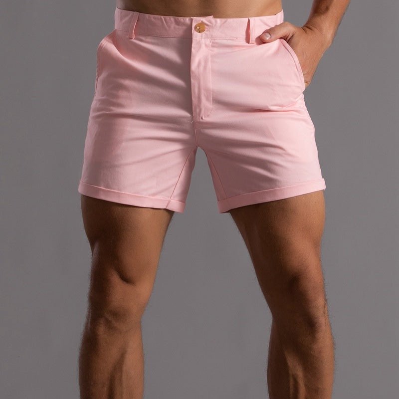 Men's Linen Shorts - Contoured Fit Tailored Shape Short Length - Hudson Harper - Men Shorts