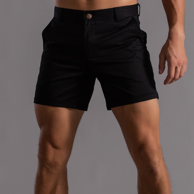 Men's Linen Shorts - Contoured Fit Tailored Shape Short Length - Hudson Harper - Men Shorts