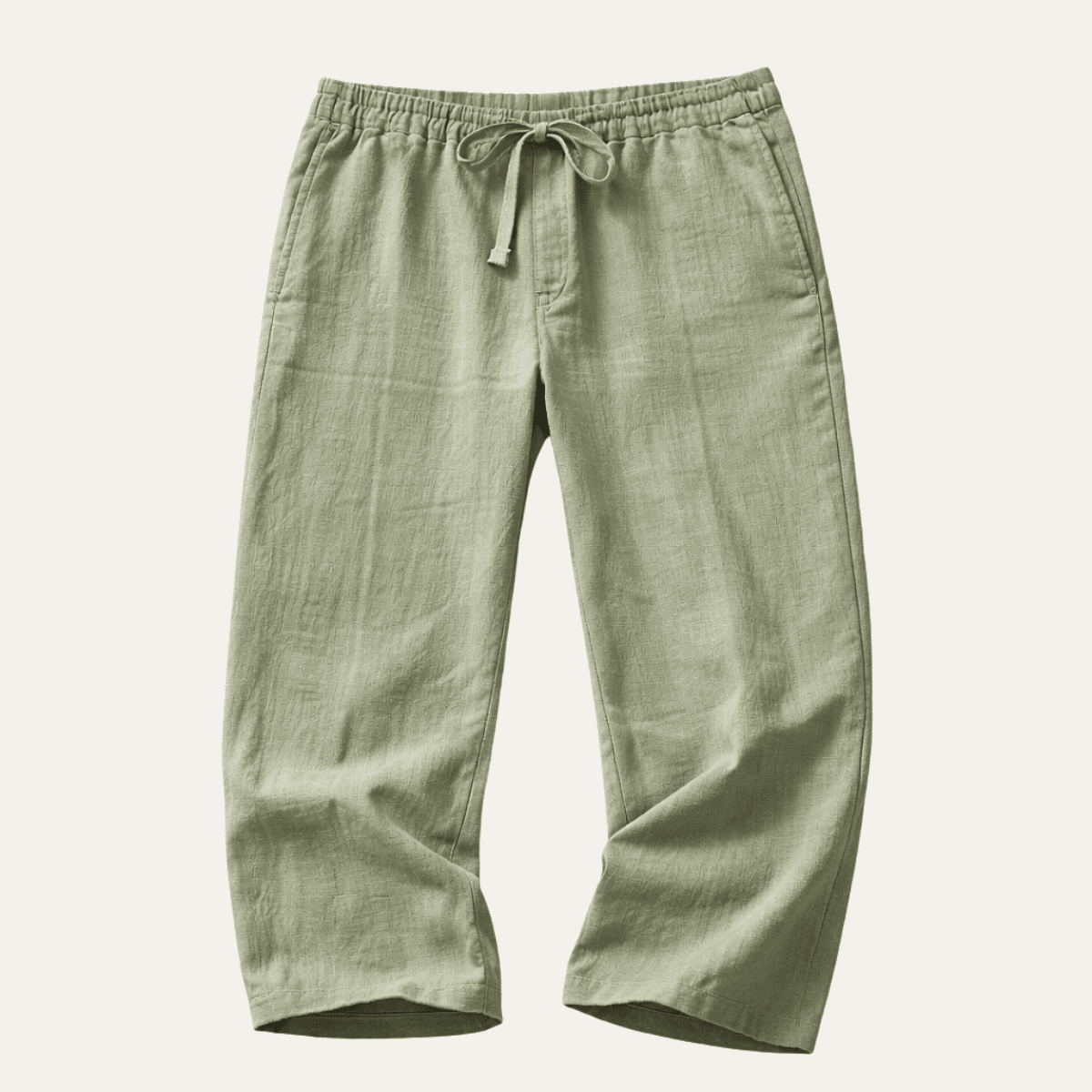 Men's Linen Trousers - Tapered Fit Shaped Leg Design - Hudson Harper - Men Pants