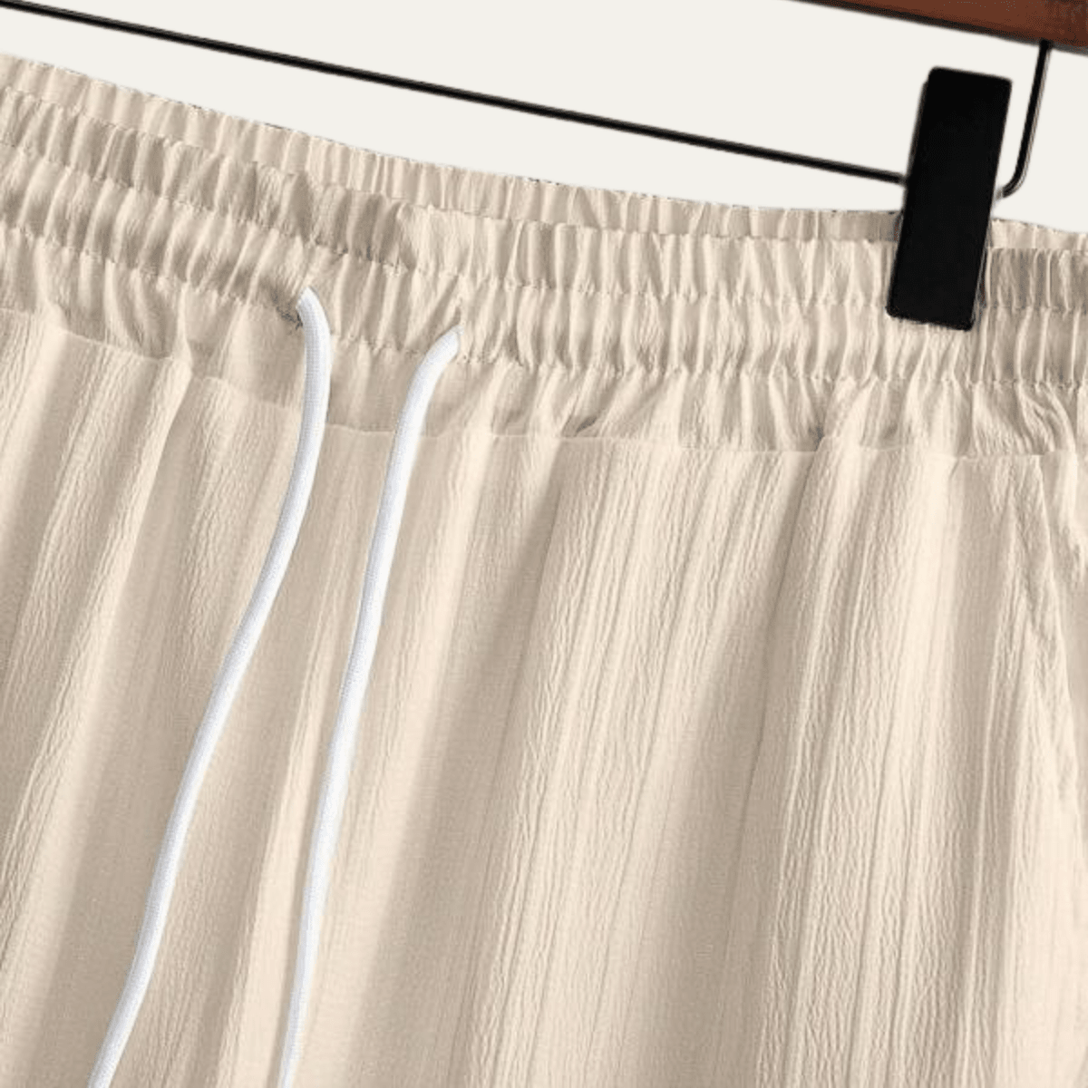 Men's Linen Two - Piece Set — Short Sleeve Top & Drawstring Trousers - Hudson Harper - Men Set