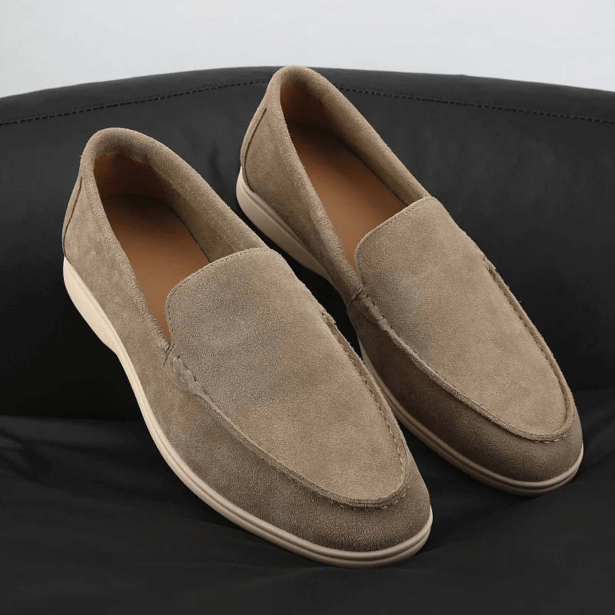 Men's Slip - On Loafers — Round Toe & Soft Sole - Hudson Harper - Men Shoes
