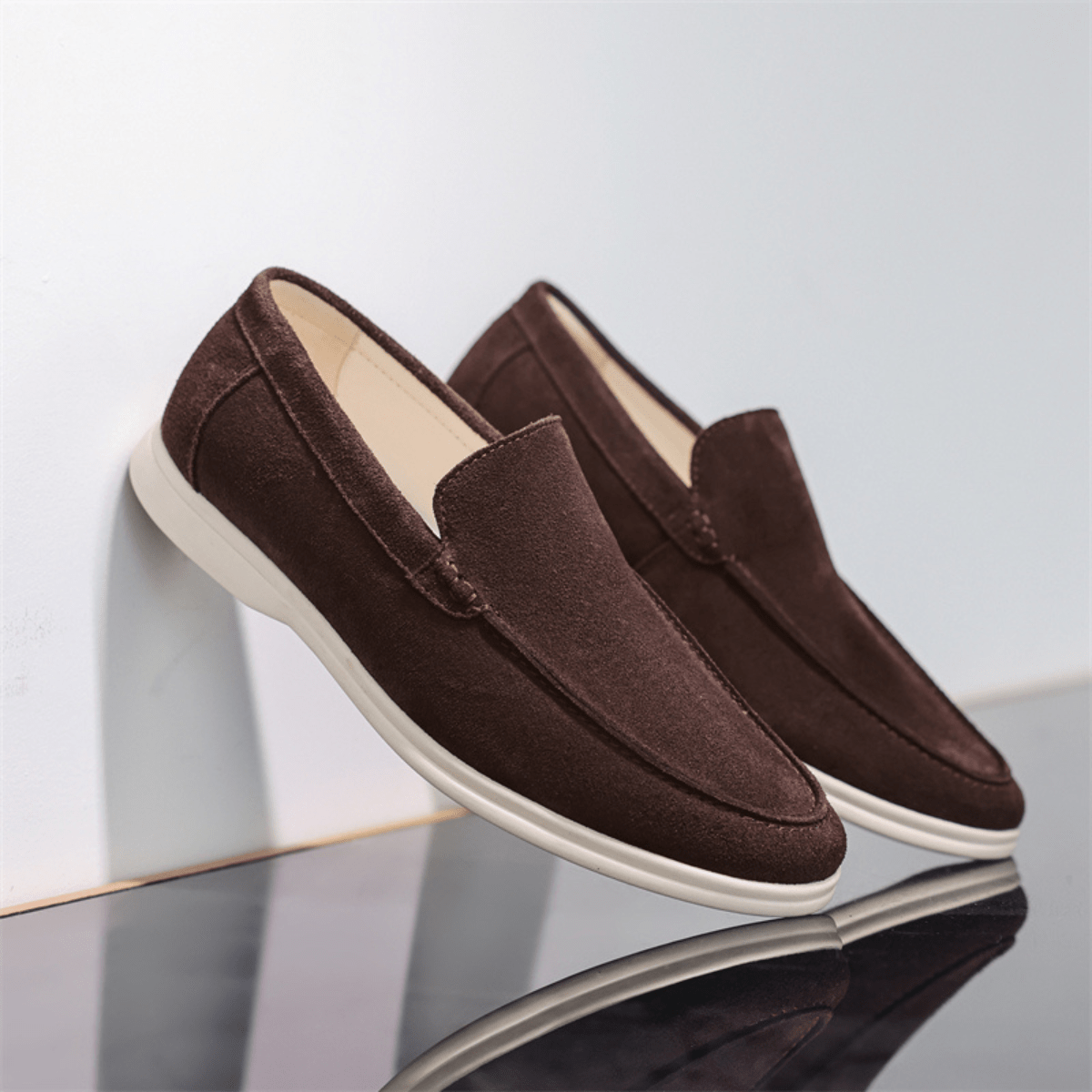 Men's Slip - On Loafers — Stitched Detail Smart - Casual - Hudson Harper - Men Shoes