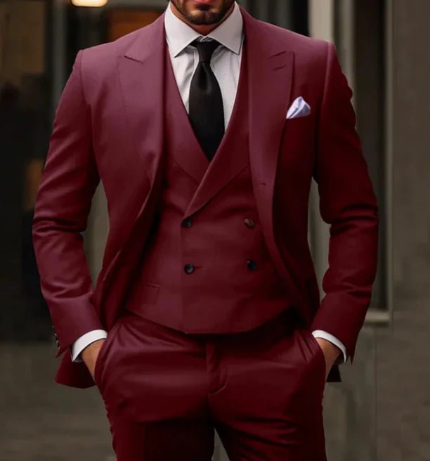 Suit Men Three Piece Comfort Fit Refined Style - Hudson Harper - 3 Piece suits