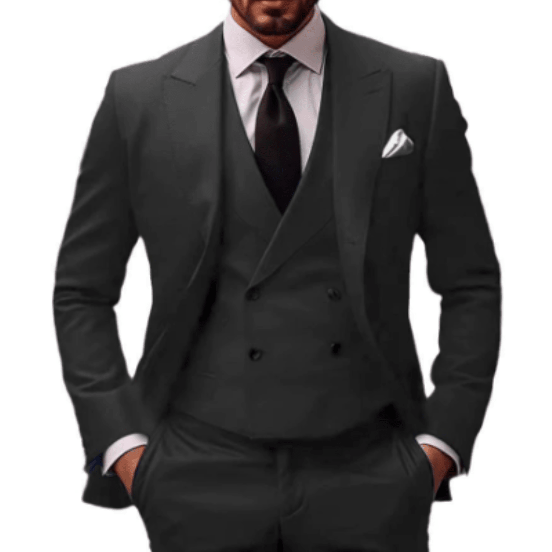 Suit Men Three Piece Comfort Fit Refined Style - Hudson Harper - 3 Piece suits