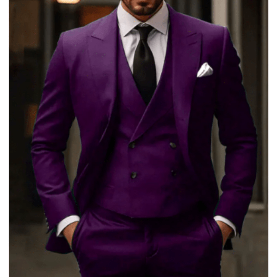 Suit Men Three Piece Comfort Fit Refined Style - Hudson Harper - 3 Piece suits