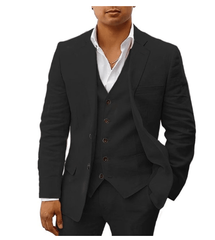 Suit Set Men Lightweight Summer Fit Breezy Style - Hudson Harper - 3 Piece suits