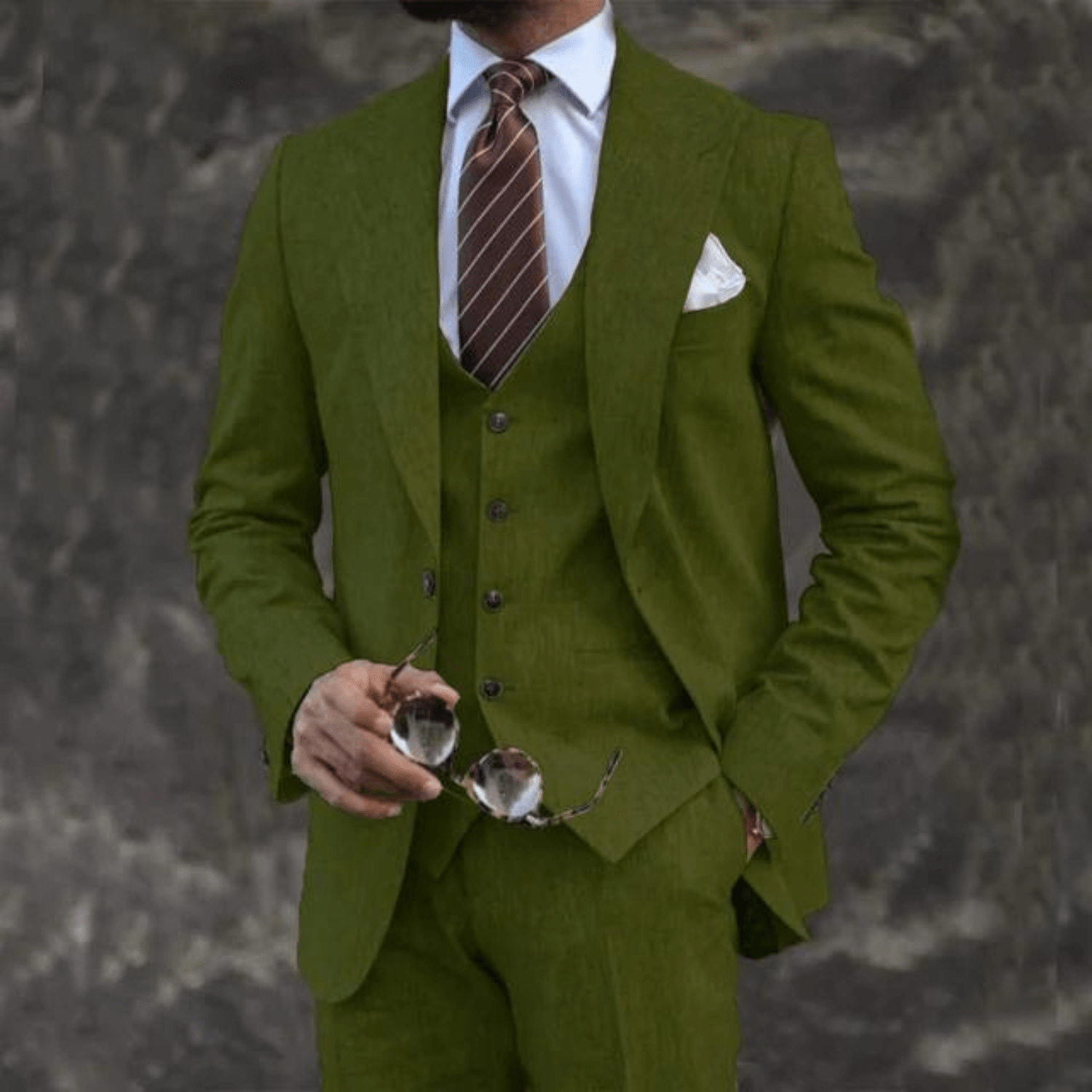 Suit Set Men Lightweight Tailored Fit Formal Style - Hudson Harper - 3 Piece suits