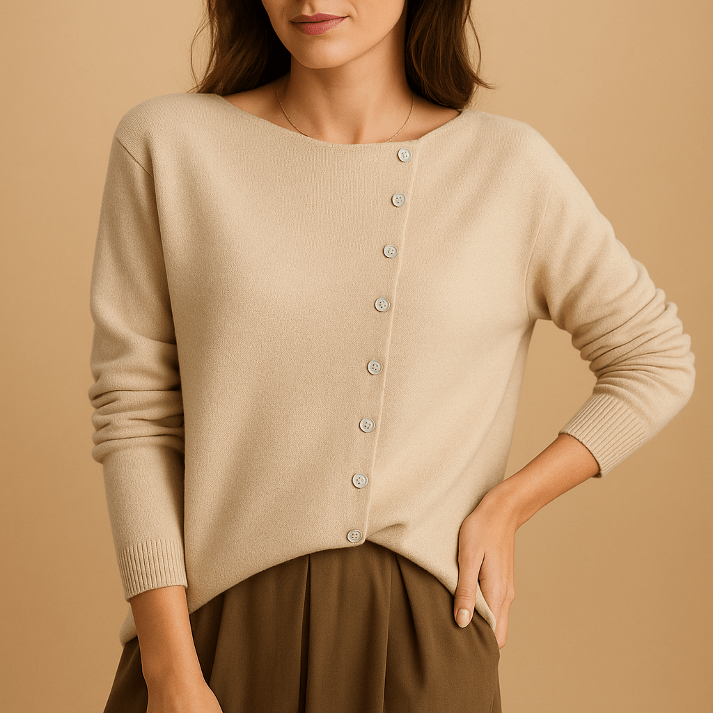 Sweater Women Long Sleeve Crew Neck Design with Relaxed Fit Shape - Hudson Harper - Women Sweaters