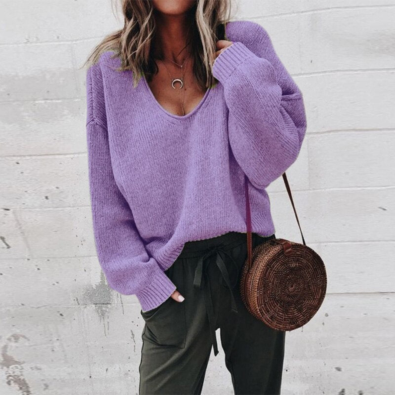 Sweater Women Modern Stylish Long Sleeve Everyday Winter Wear - Hudson Harper - Women Sweaters