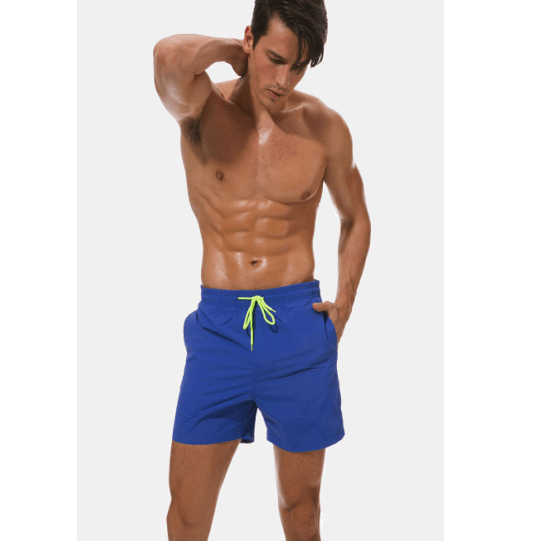Swim Trunks Men Short Length Lining and Side Pocket - Hudson Harper - Men Swimwear