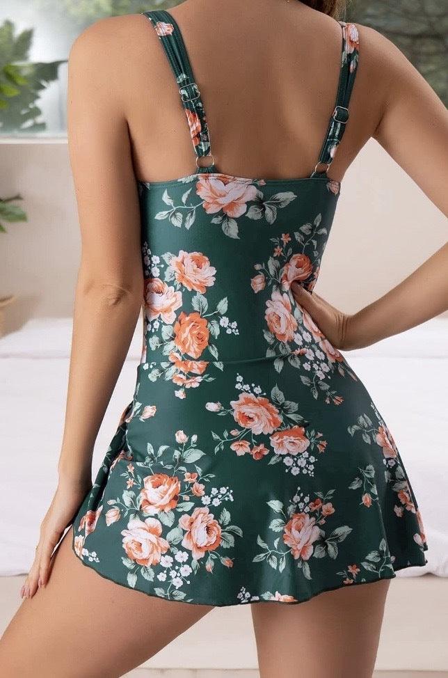 Swimsuit Women One Piece Tummy Control Swim Dress Side Tie - Hudson Harper - Women Swimsuit