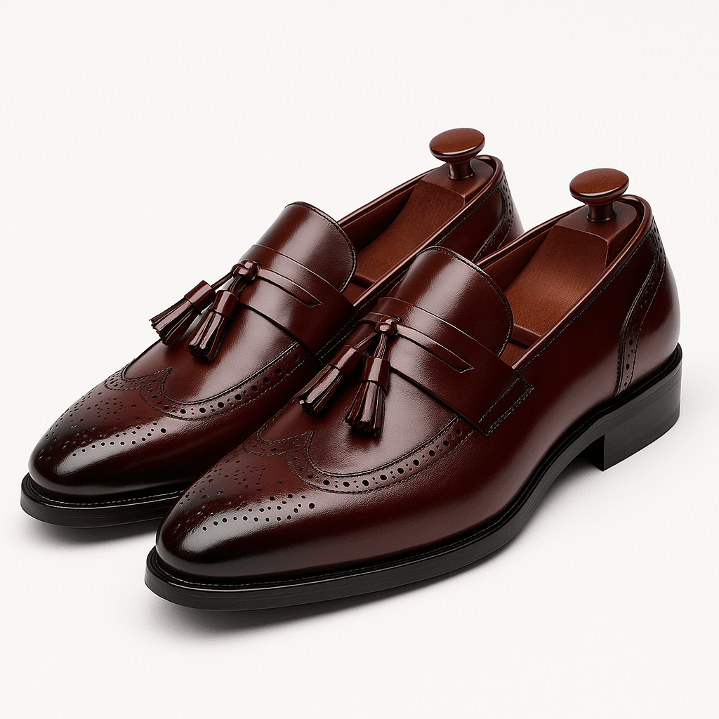 Tassel Loafers Men Classic Slip - On Dress Shoes - Hudson Harper - Men's Shoes