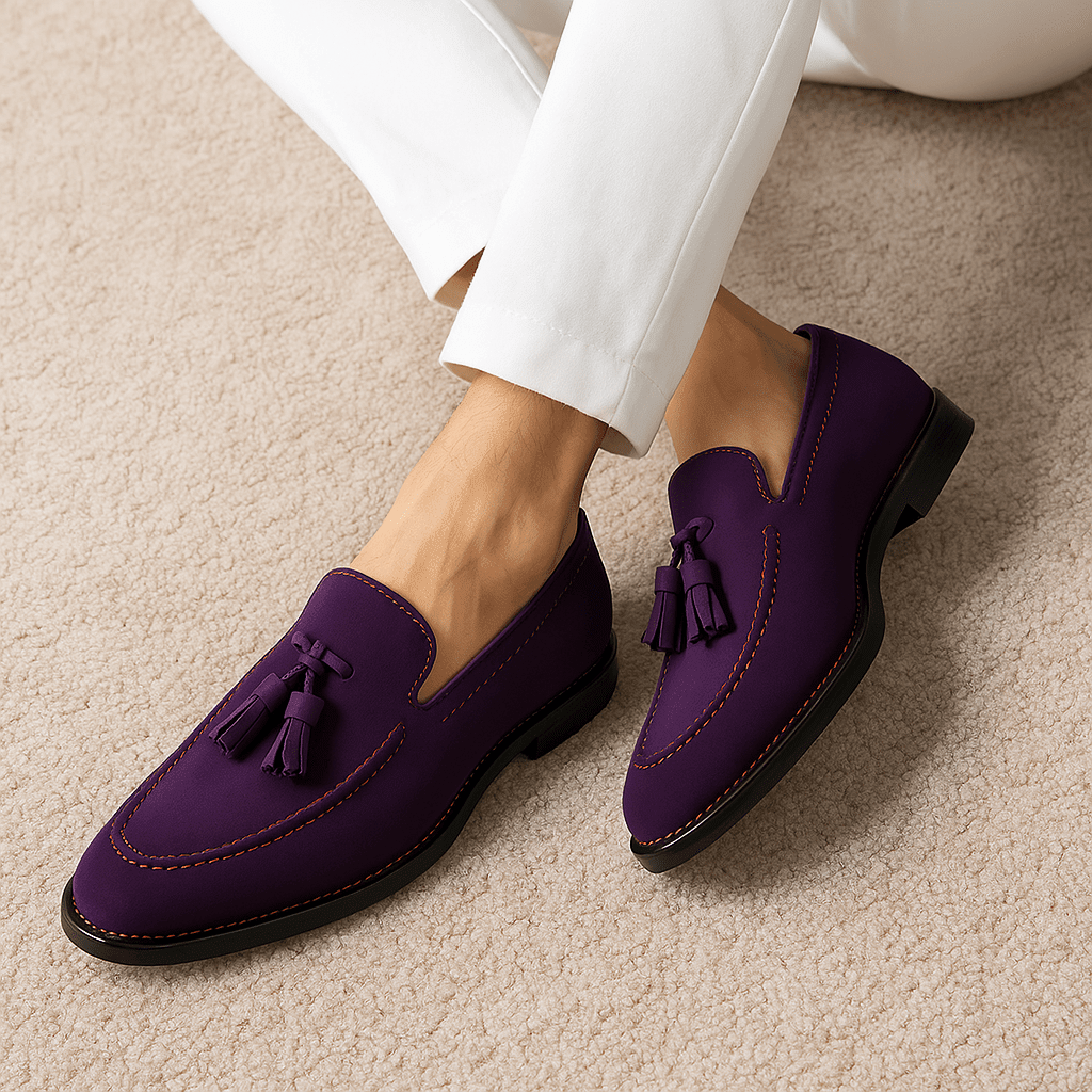 Tassel Loafers Men Leather Classic Style Everyday Comfort - Hudson Harper - Loafers