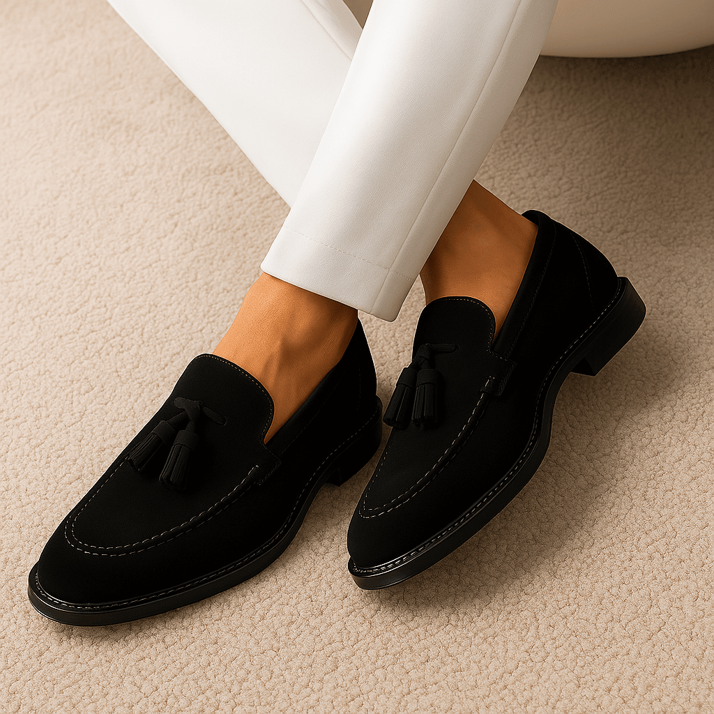 Tassel Loafers Men Leather Classic Style Everyday Comfort - Hudson Harper - Loafers