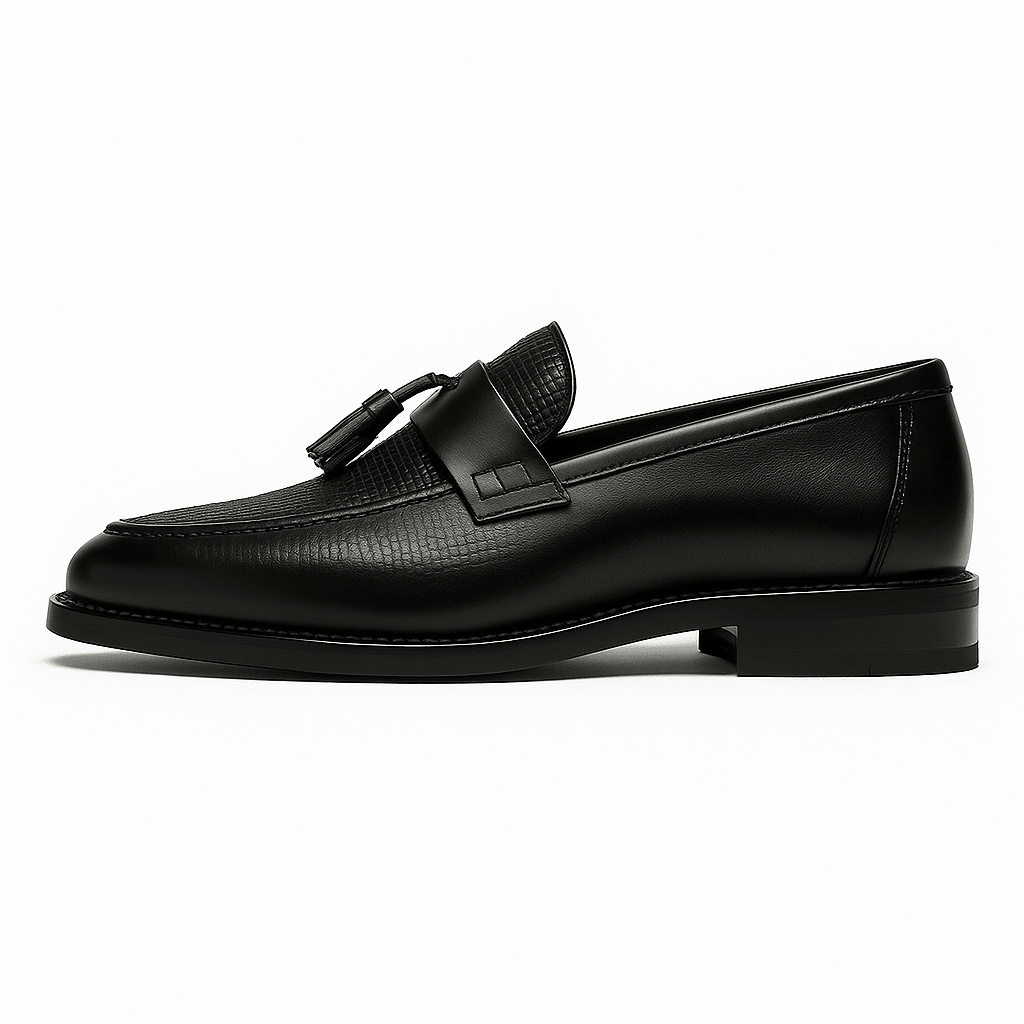 Tassel Loafers Men Woven Elegant Slip - On Design - Hudson Harper - Loafers