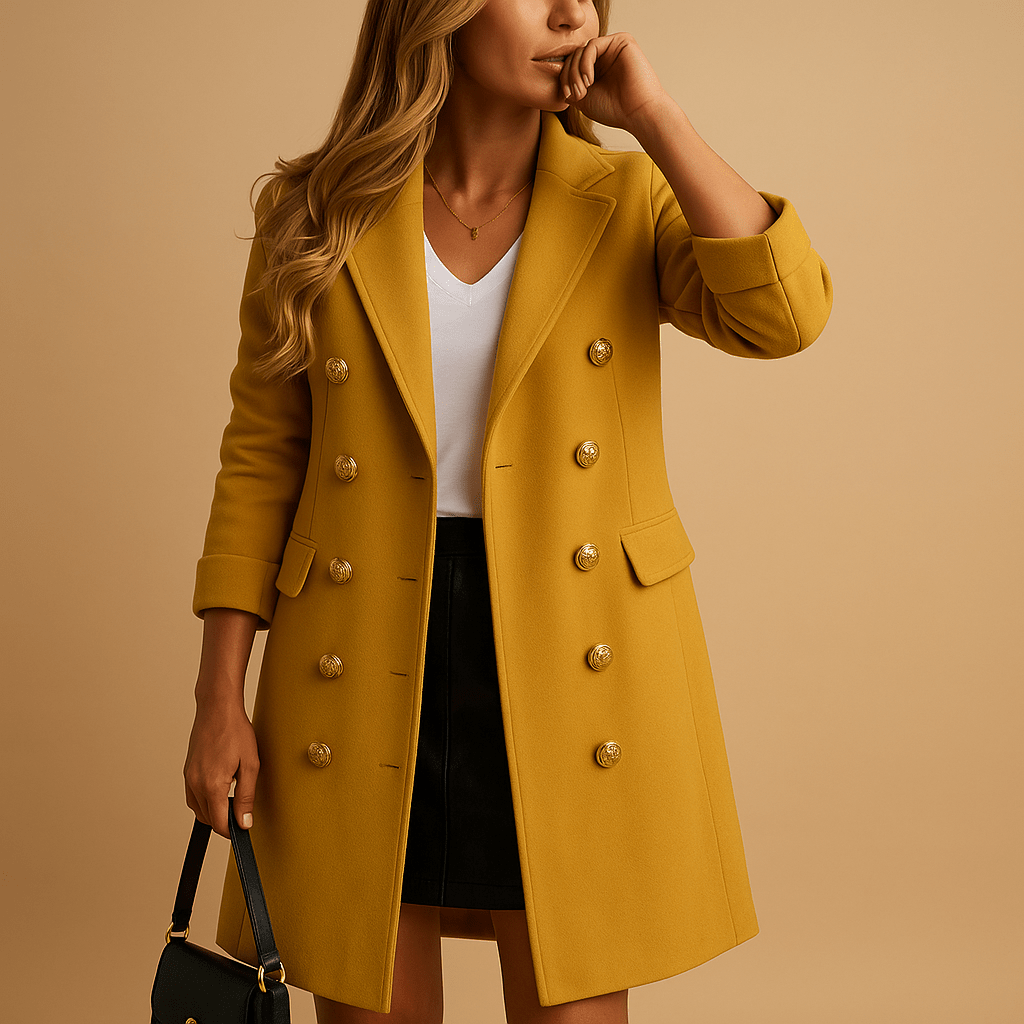 Trench Coat Women Long Fitted Style with Belt Closure - Hudson Harper - Women Coat