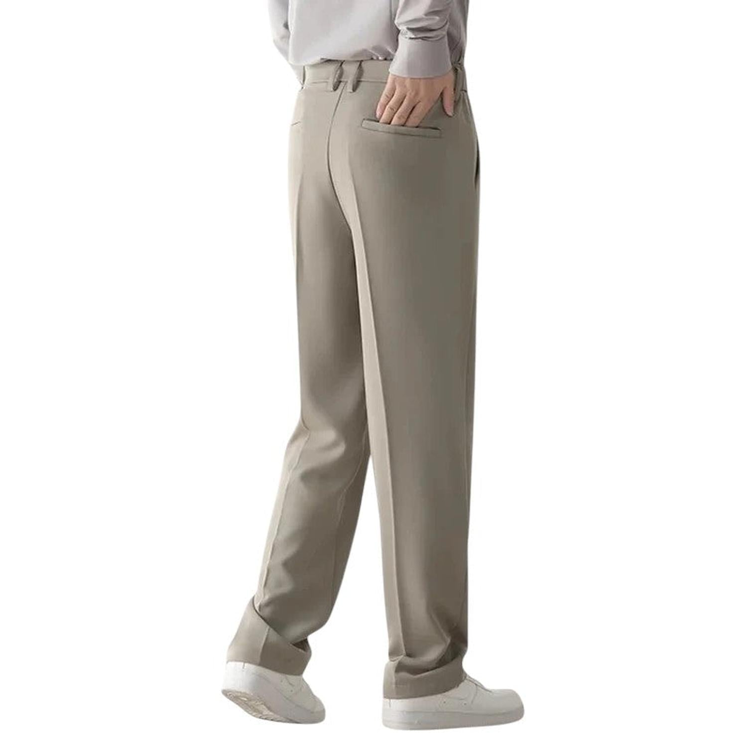 Trousers Men Formal Draped Design Relaxed Tailored Fit - Hudson Harper - Pants