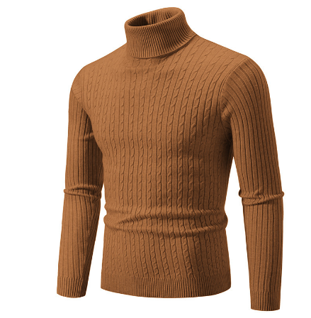 Turtleneck Sweater Men Warm Winter Pullover