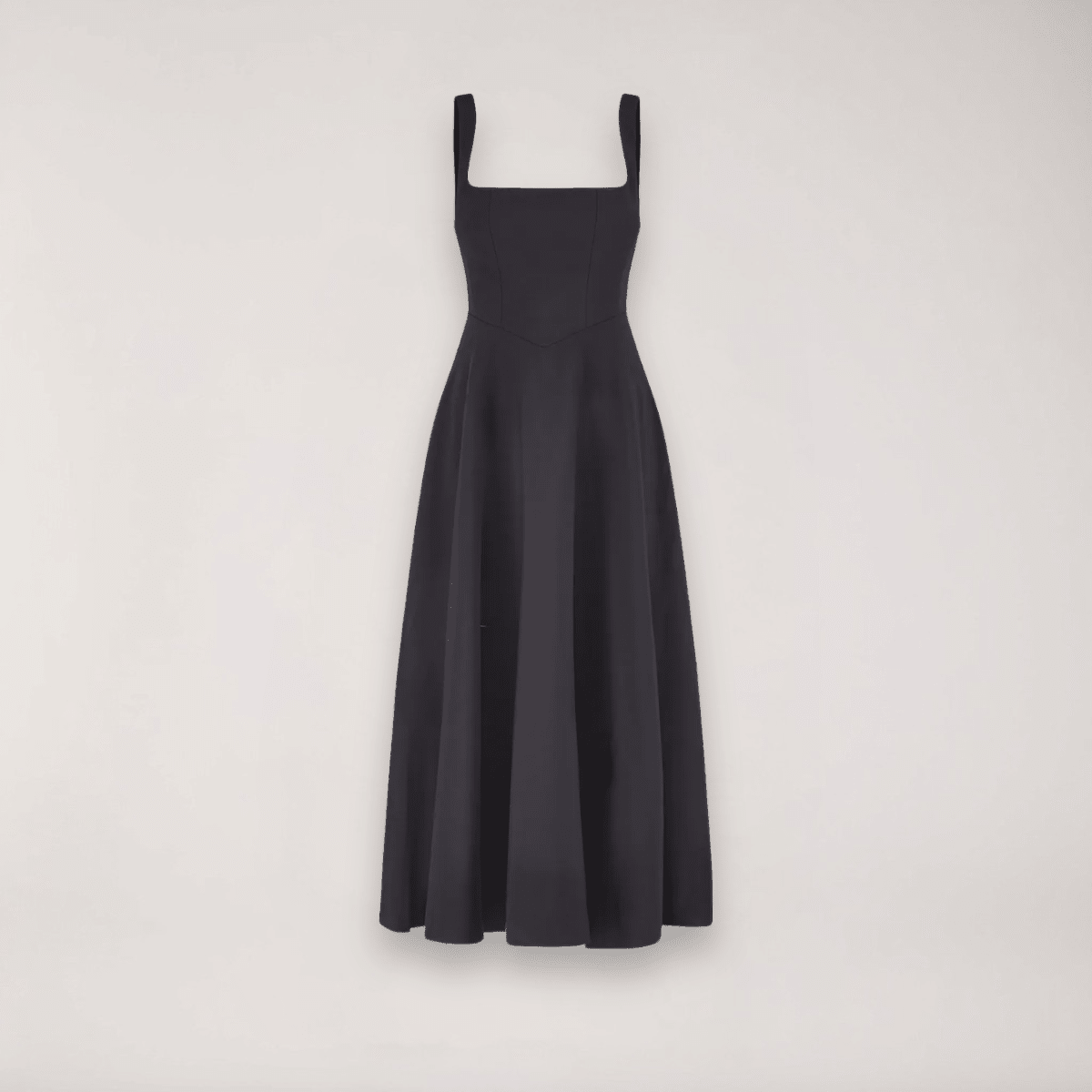 Women Dress Sleeveless V - Neck Pleated Knee Length Fit - Hudson Harper - Women Midi Dress
