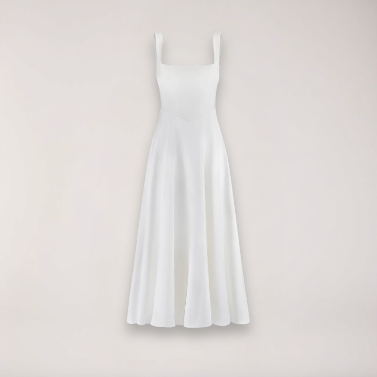 Women Dress Sleeveless V - Neck Pleated Knee Length Fit - Hudson Harper - Women Midi Dress