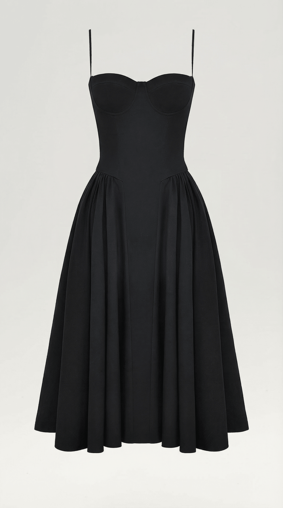 Women Midi Dress Corset Fit Sweetheart Neckline Design - Hudson Harper - Women Midi Dress