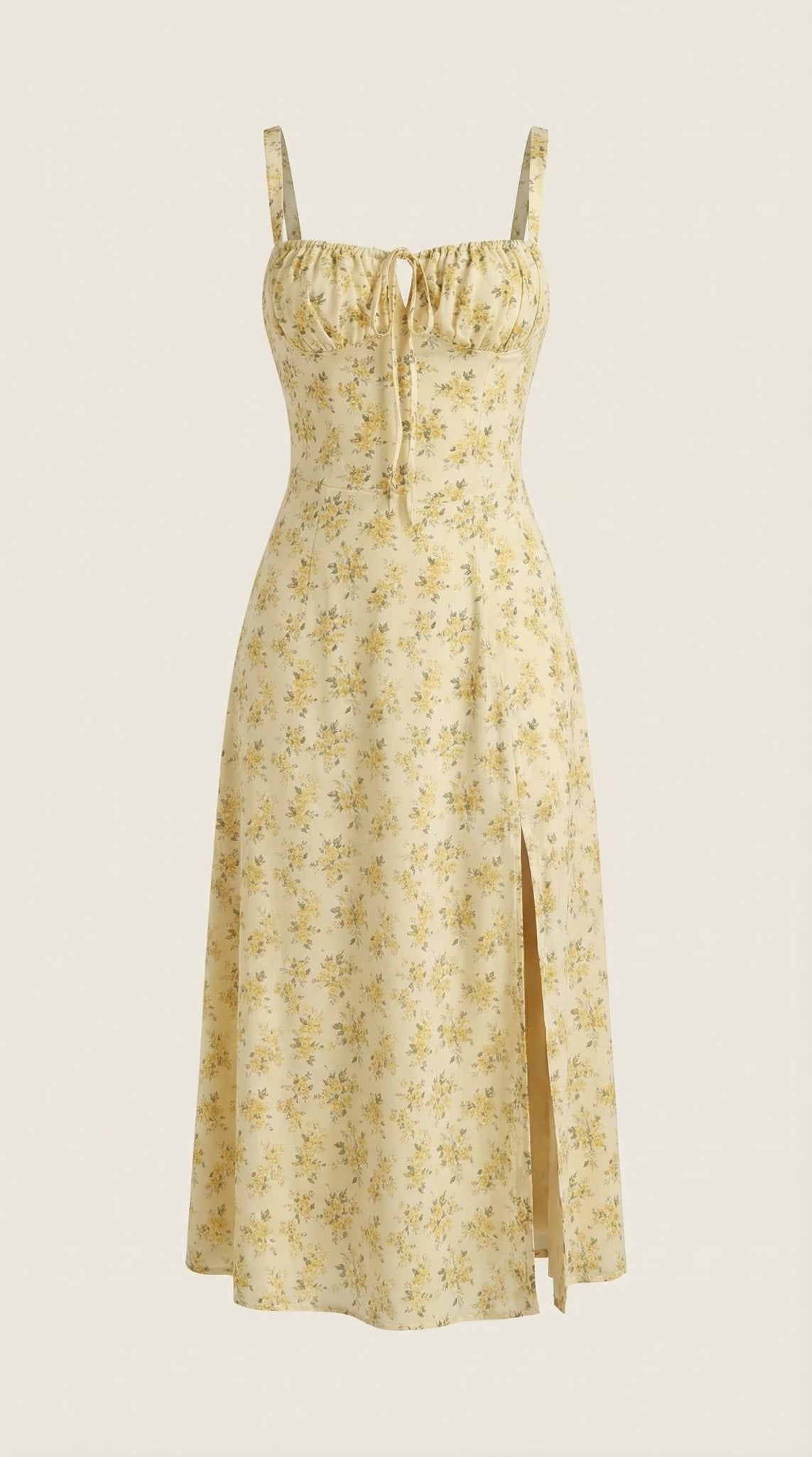 Women Midi Dress Sweetheart Neckline Lace - Up Front Detail - Hudson Harper - Women Midi Dress