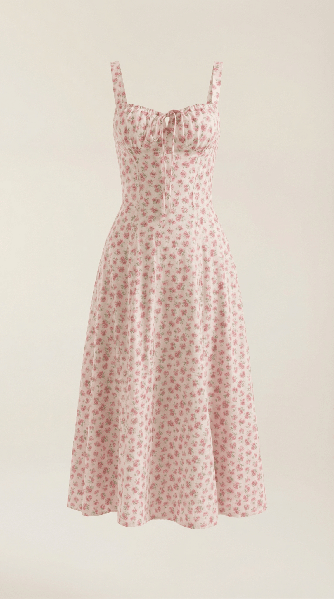 Women Midi Dress Sweetheart Neckline Lace - Up Front Detail - Hudson Harper - Women Midi Dress