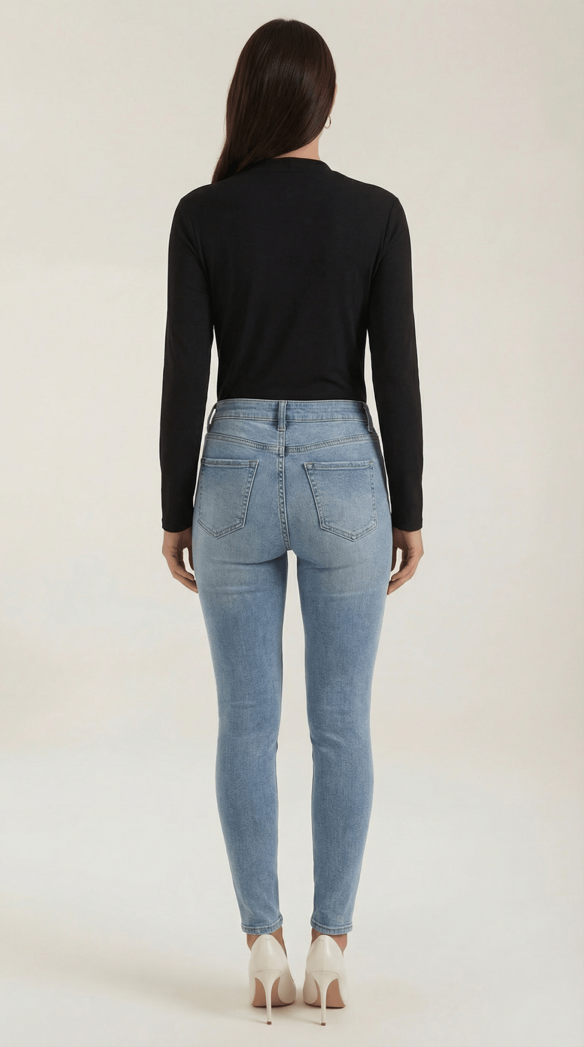 Women's Blouse — Long Sleeve Stand - Up Collar Regular Fit - Hudson Harper - Women Blouse
