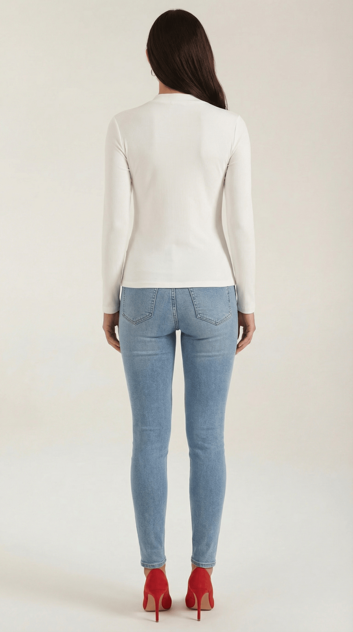 Women's Blouse — Long Sleeve Stand - Up Collar Regular Fit - Hudson Harper - Women Blouse