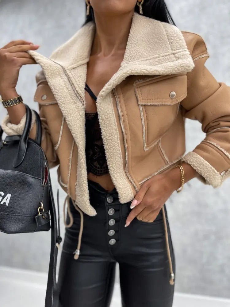Women's Jacket — Front Zipper Closure With Fleece Lining - Hudson Harper - Women Jacket